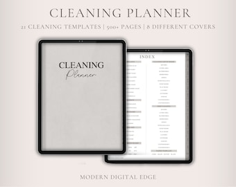 Digital cleaning planner for iPad | digital cleaning list | Home Cleaning Lists | cleaning planner | cleaning schedule | cleaning checklist