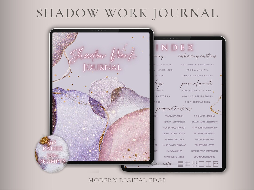Shadow Work Journal | Therapy Digital Workbook for iPad | Healing ...