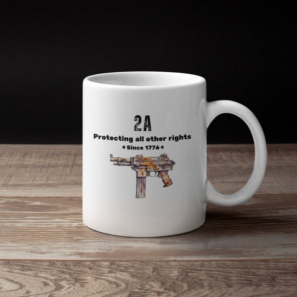 Ideas de regalos republicanos, ideas de regalos conservadores para hombres, taza conservadora divertida, taza republicana divertida para papá, taza de pistola 2a, taza pro América