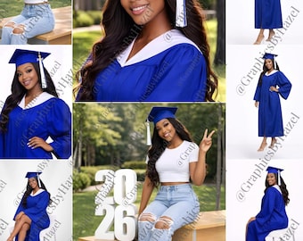 Graduation Stock Model Pack (8 Bilder enthalten)