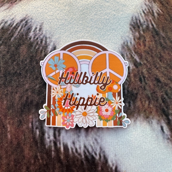 Hillbilly Hippie Lainey Wilson Sticker water resistant hand made western sticker for hillbillies and hippies