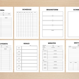Work Planner Bundle! Office Task Tracker Printable Work Day Organizer ...