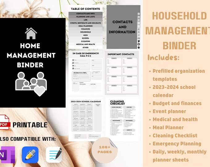 Ultimate Cleaning Schedule Printable Adult Chore Chart ADHD Cleaning ...