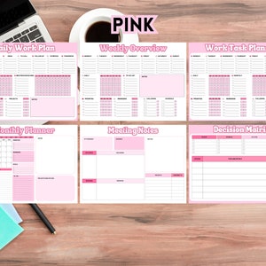 Work Planner Bundle! Office Task Tracker Printable Work Day Organizer ...