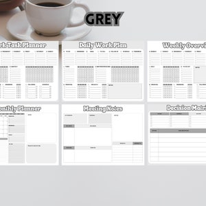 Work Planner Bundle! Office Task Tracker Printable Work Day Organizer ...