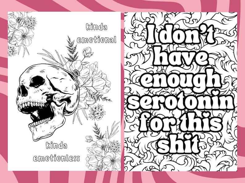 Mental Health Coloring Pages Stress Reducing Sheets Self Care Coloring ...