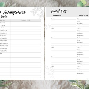 Wedding Planner Printable, Printable Bride planner, wedding binder template, wedding planning book, wedding planner organizer pages.