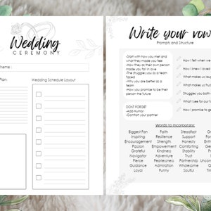 Wedding Planner Printable, Printable Bride planner, wedding binder template, wedding planning book, wedding planner organizer pages.
