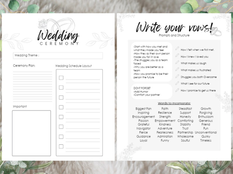 Wedding Planner Printable, Printable Bride planner, wedding binder template, wedding planning book, wedding planner organizer pages.