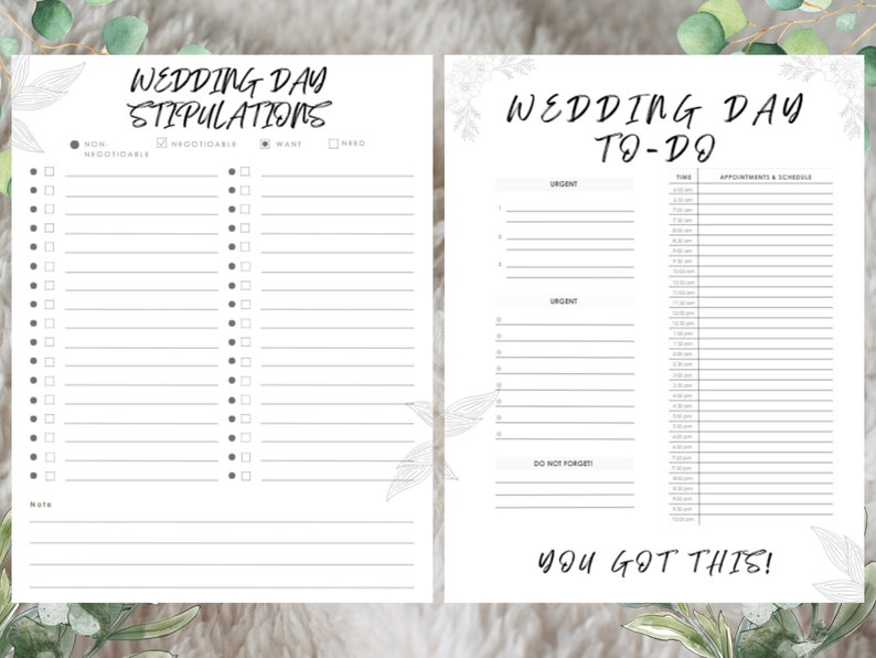 Wedding Planner Printable, Printable Bride planner, wedding binder template, wedding planning book, wedding planner organizer pages.