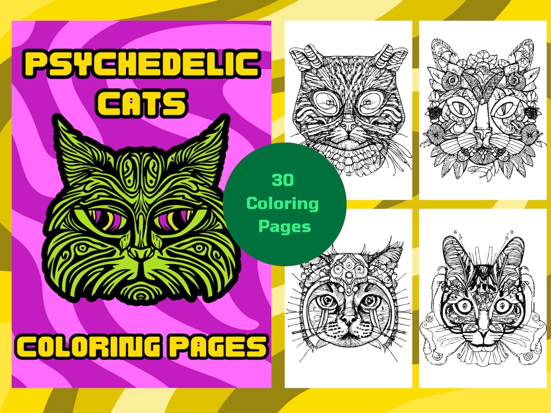 Cat Lady Coloring Pages Printable Coloring Pages for Cat Lovers Cat ...