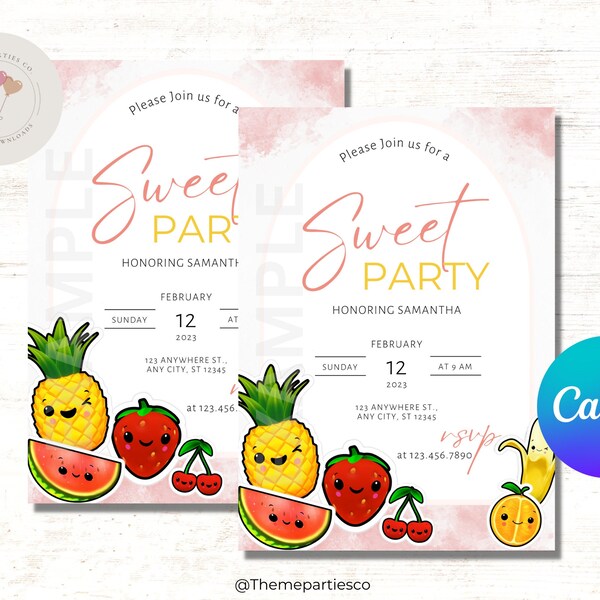 Hey Bear Sensory Editable Invitation Etsy