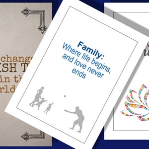Five inspirational printable cards for a change of mind!