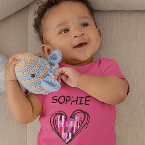 Personalisierte Baby Body Anzug bequem Säugling niedlichen Baby African American Strampler rosa Baby Weste benutzerdefinierte Geschenk Baby-Dusche-Geschenk rosa Farbe Strampler