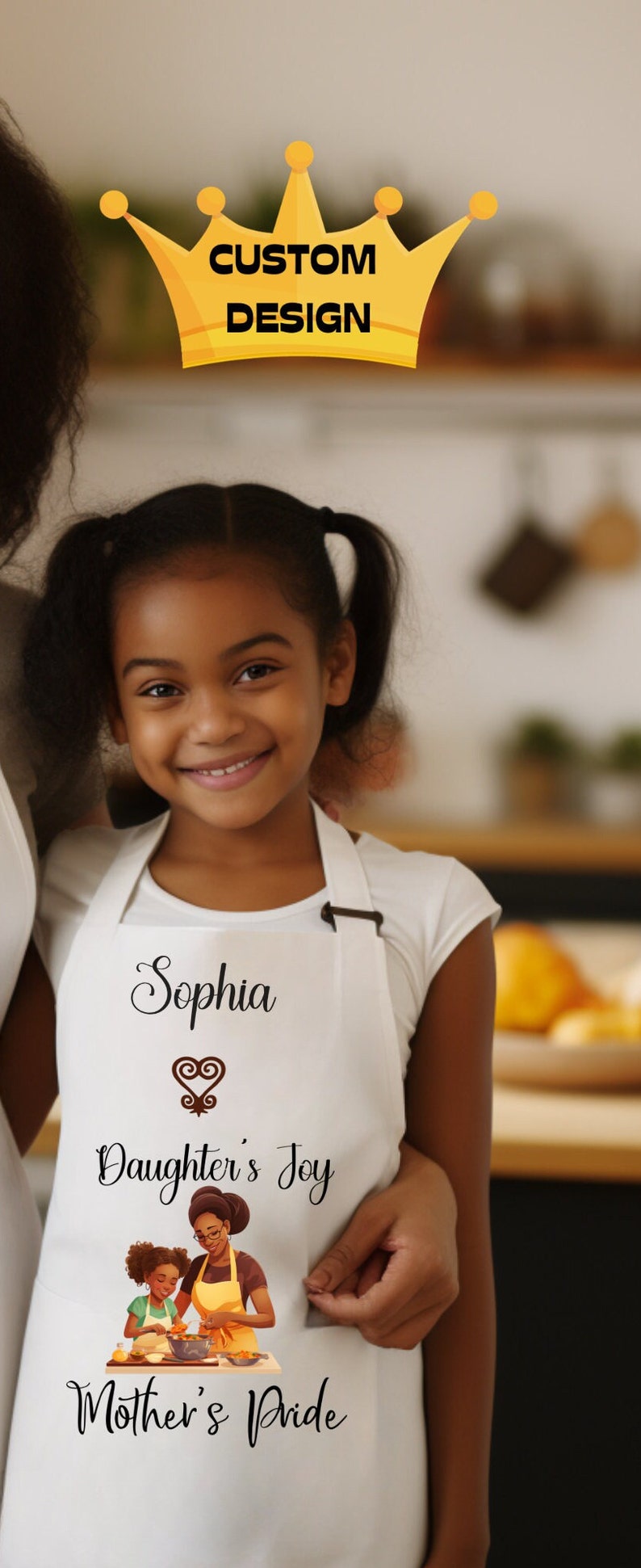 Apron Set Birthday Gift Mom and Daughter Baking Apron Personalized