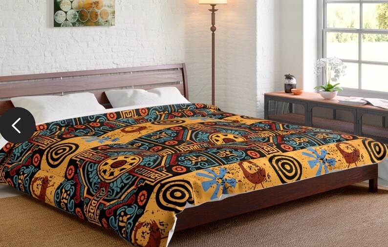 African Design Duvet Comforter Twin Queen King Bedding Set Comforter