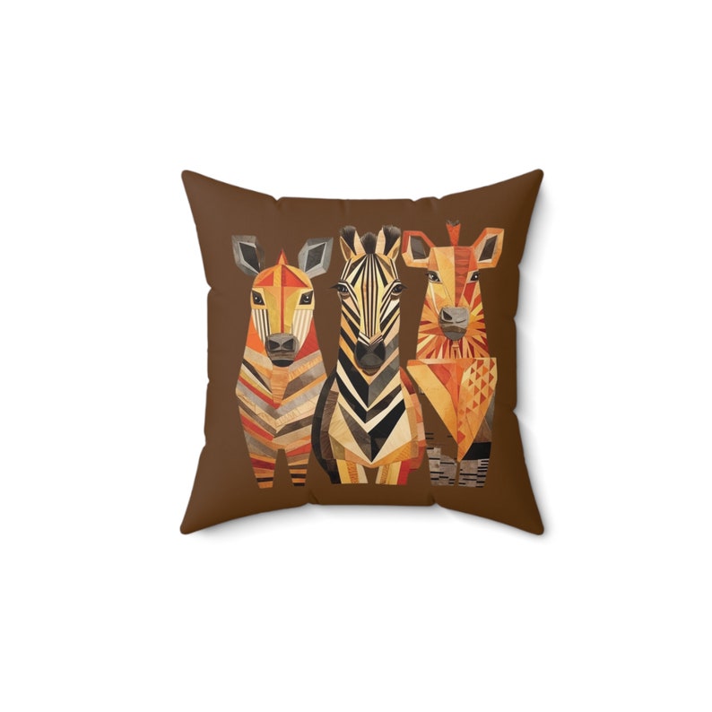 African Theme Pillow Birthday Gift Throw Pillow Kids Room Decor Ethnic