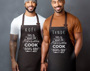 Funny apron Personalized black apron gift for man funny baking apron custom bbq apron gift for man ethnic grill apron custom gift for him