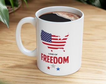 USA Mug Independence Day 4th July Mug Freedom Mug 4th Of July Gift Patriotic Gift Summer Decor Fourth Of July Mug American Vibes Mug America