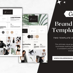 Brand Kit Template | Mini Brand Board Template | Brand Mood Board | Canva Template
