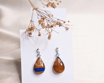 Nusantara Camila Series Resin Earrings, Handmade Beach Earrings, Boho Earrings, Gift for Her, Beach Surfer Earrings