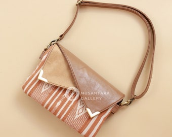 Nusantara Handmade Sikka Woven Bags, Crossbody Bags, Leather Bags, Clutch Bags, Crossbody Bags