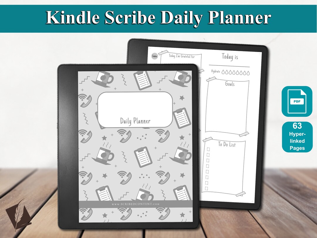 Kindle Scribe Daily Planner: Undated, Goals, To-do (hyperlinked PDF ...