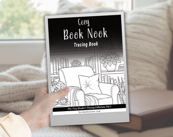 Plantilla de calco Cozy Book Nook reMarkable Paper Pro: 40 páginas para colorear (descarga en PDF)