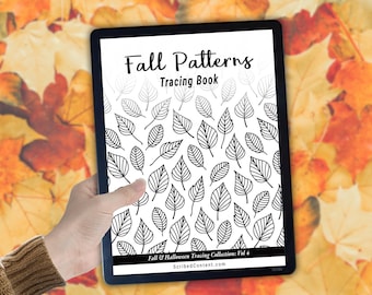Plantilla para calcar diseños otoñales para Kindle Scribe: 40 páginas para colorear de otoño (descarga en PDF con hipervínculos)