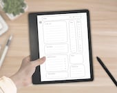 Kindle Scribe Daily Planner: Undated, to-Do, Goals, Notes (Hyperlinked PDF Download)