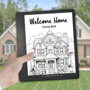 Kindle Scribe House Tracing Book: Welcome Home Art (HyperlinkedPDF Download)
