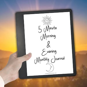 Kindle Scribe 5-Minute Gratitude Journal: Morning & Evening Prompts (PDF Download)