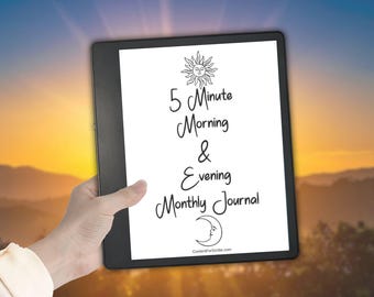 Kindle Scribe 5-Minute Gratitude Journal: Morning & Evening Prompts (PDF Download)