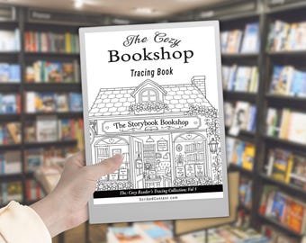 Plantilla de calco de librería acogedora para reMarkable Paper Pro: 40 páginas para colorear con temática de libros (descarga en PDF)