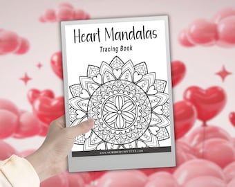 Calco de San Valentín para reMarkable Paper Pro: 40 páginas de mandalas de corazones (descarga en PDF con hipervínculos)