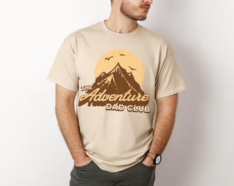 Adventure Dad Club T-Shirt, Mountain Dad Tee, Outdoor DadShirt, Hiking Father Top, Nature Lover Gift, New dad Shirt, Father's Day Gif