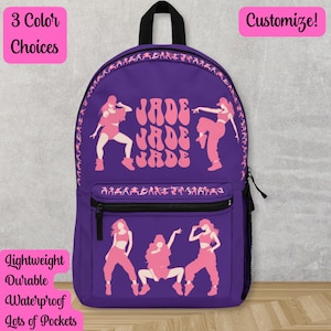 Hip Hop Backpack Custom Hip Hop Bag Dancer Backpack Personalized Dance Gift for HipHop Dance Girl Hip Hop Dancing Gear Cool Girl School Bag