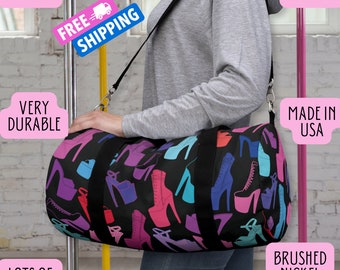 Pole Dance Duffel Bag Custom Duffle Bag for Pole Dancing Gear Stiletto Bag Gift for Pole Dancer Bag Gift for Stripper Bag Exotic Dancer Bag