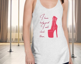 Camiseta sin mangas de bailarina de pole dance, regalo para bailarina de pole dance, camiseta sin mangas de stripper, regalo de stripper, ropa de fitness de pole dance, camiseta divertida de pole dance, humor de pole dance