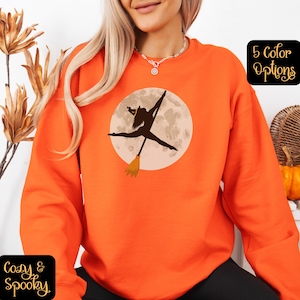 Halloween Pullover für Pole Dance Sweatshirt Sexy Hexe Sweatshirt für Stripper Geschenk für Pole Dancer Fall Pole Fitness Wear Halloween Shirt