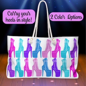 Stripper Bag Pole Dancer Gift for Stripper Heels Bag Pole Dance Heel Bag Pole Fitness Gear Dance Bag for Pleaser Shoe Bag Pole Dancing Gear