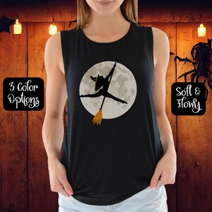Pole Dancer Halloween Tank Top. Halloween Pole Dancing Muscle Tee. Fall Halloween Pole Dancing Shirt. Gift for Pole Dancer. Sexy Witch Shirt. Sexy Halloween Top for Pole Dancer. Stripper Halloween Shirt. Halloween Tank Top. Pole Instructor Shirt.