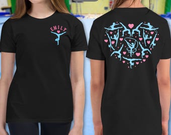 Turner-T-Shirt Personalisiertes Turner-T-Shirt Kundenspezifisches Turner-Team-Shirt Gymnastik-Mädchen-Geschenk Gymnastik-Team-Bekleidung Kundenspezifische Turner-Outfit T