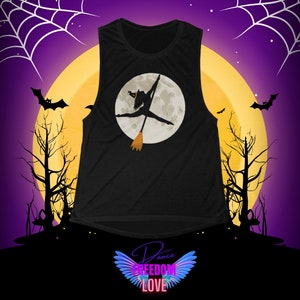 Black Pole Dancer Halloween Tank Top. Halloween Pole Dancing Muscle Tee. Fall Halloween Pole Dancing Shirt. Gift for Pole Dancer. Sexy Witch Shirt. Sexy Halloween Top for Pole Dancer. Stripper Halloween Shirt. Halloween Tank Top. Pole Instructor Top