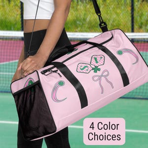 Custom Pickleball Bag Pickleball Paddle Duffel Personalized Pickle Ball Duffle Bag Duffel Pickleball Player Gift Pickle Ball Gear Team Gift