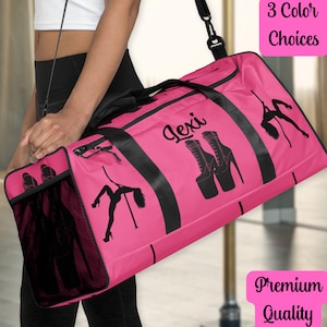 Borsa per attrezzatura da pole dance, regalo per ballerine di pole dance, borsa da spogliarellista, borsone da pole dance personalizzato, accessorio per pole fitness personalizzato, regalo per ballerine esotiche