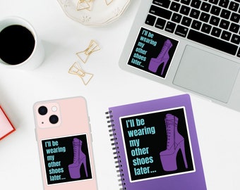 Pole Dancer Sticker Funny Pole Dancing Sticker Inexpensive Gift Pole Dancer Pole Heels Sticker Pole Instructor Gift Easy Gift Pole Dancer