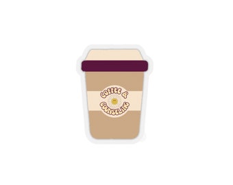 Coffee & Counseling Sticker, School Counseling, Mental Health Therapist, Coffee Addict, Elementary Middle High School counselor coffee lover