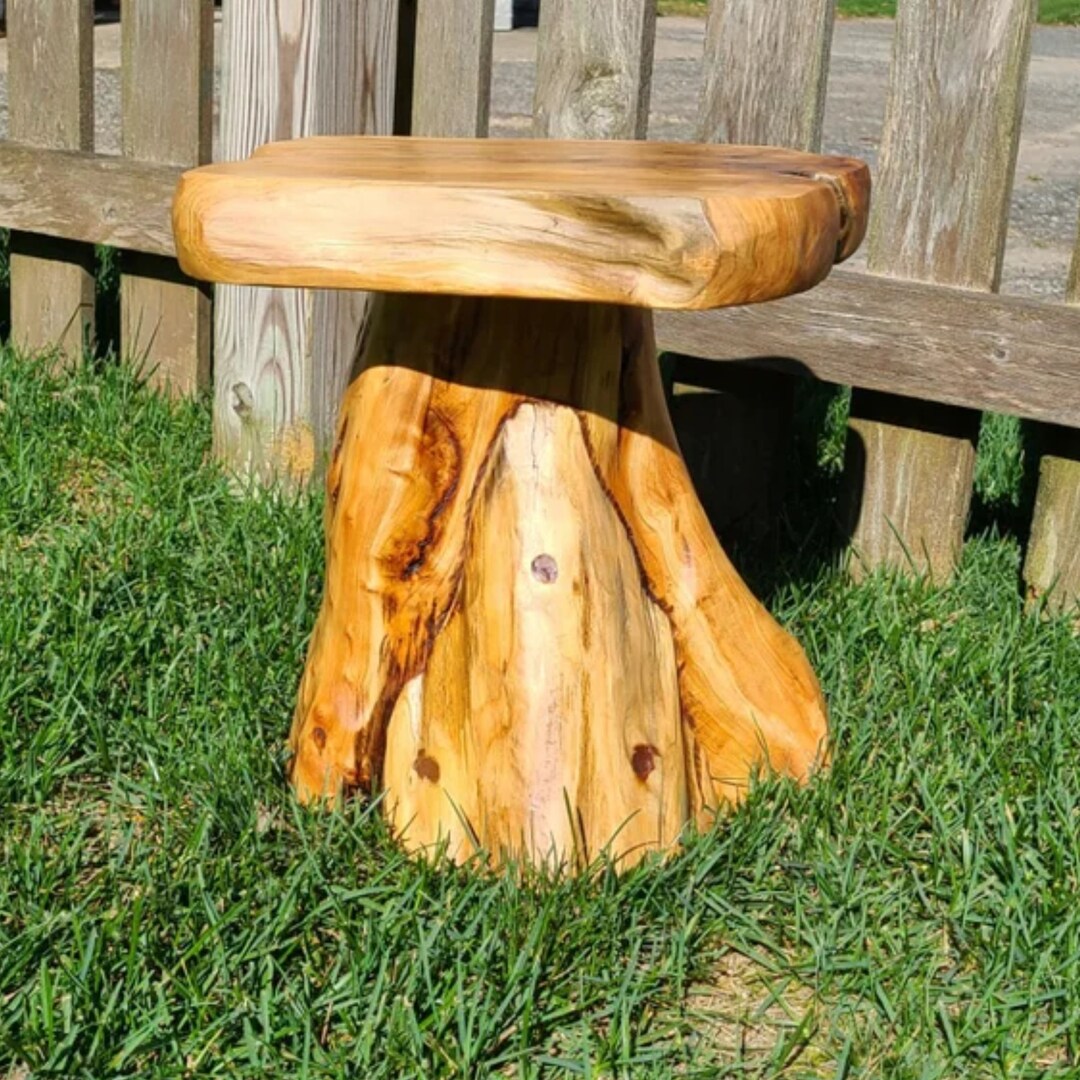 Solid Wood Accent Stool Reclaimed Stool Shower Stool Tree Etsy