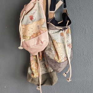Tasche mit Weltkarte Landkarte Motiv | Damen